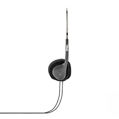 Nedis HPWD1101BK vezetékes fejhallgató, füldbe helyezhető, 3,5 mm, 1,2 m