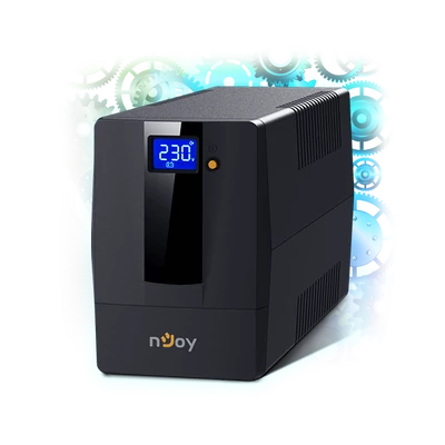 NJOY Szünetmentes + AVR Horus Plus 1000, 1000VA, 600W, Line-Interactive, LCD Touch display