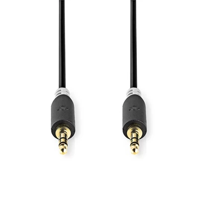 Nedis CABW22000AT10 sztereo audió kábel 3,5mm sztereo jack dugó - dugó,  aranyozott,  1 m