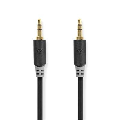 Nedis CABW22000AT20 sztereo audió kábel 3,5mm sztereo jack dugó - dugó,  aranyozott,  2 m