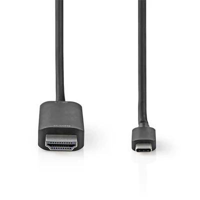 Nedis CCGB64655BK20 USB 3.2 Gen 1, USB-C (USB C) - HDMI 4K@60Hz, 2m