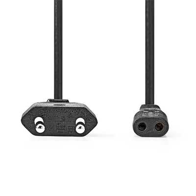 Nedis CEGL11060BK20 borotva táp kábel IEC-320-C1, 2 x 0.75 mm˛, hossz 2m