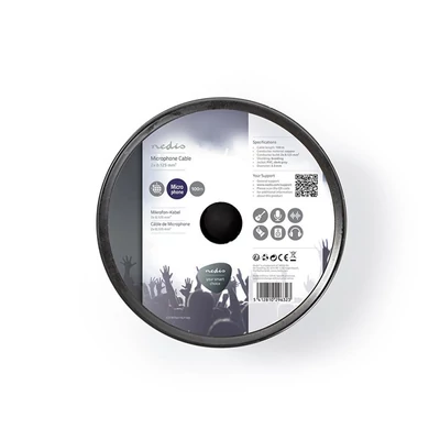 Nedis COTR15011GY100 mikrofon kábel 2 x 0,12 mm2 | Réz | 100 m