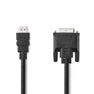 Nedis CCGL34800BK20 HDMI - DVI-D 24+1p kábel, 1080p, hossz 2m