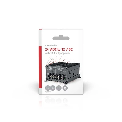 Nedis POCO103 feszültségátalakító, DC-DC konverter, 24V - 12V, 120W