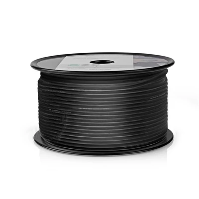 Nedis RG174 50Ohm koax kábel, 100m, CSBR0210BK1000