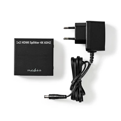 Nedis VSPL3472AT HDMI splitter, 1 x HDMI be - 2 x HDMI ki, 4K@60Hz