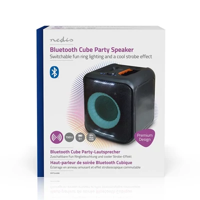 Nedis SPPT2450BK bluetooth hangszóró, 5.25" mélynyomó, 2 x 2" magassugárzó, 150W, 5 óra lejátszási idő, akku 2000 mAh