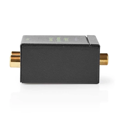 Nedis ACON2510BK digital - analóg konverter, digitális koax RCA bemenet - 2x RCA kimenet