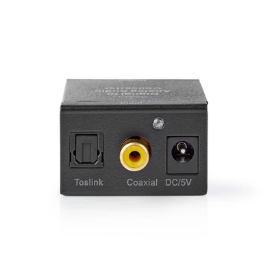 Nedis ACON2510BK digital - analóg konverter, digitális koax RCA bemenet - 2x RCA kimenet