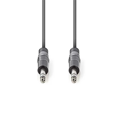 Nedis COTH23020GY30 félprofi audio kábel, 2 x 6,35mm sztereo jack dugó, hossz 3m, rugalmas