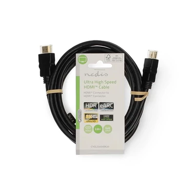 Nedis CVGL35000BK20 ultra HDMI 2.1 kábel, 8K@60Hz, 48 Gbps, 2 m