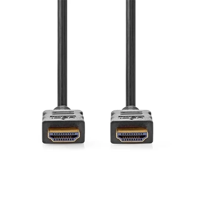 Nedis CVGL34060BK200 ultra HD HDMI kábel, HDMI dugó - dugó, 4K@60Hz, ARC, 18 Gbps, aranyozott csatlakozók, hossz 20m