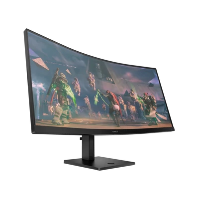 OMEN by HP 34" Ívelt Gaming monitor 34c WQHD AG 3440x1440 165Hz 400cd, 3000:1, 1ms, DisplayPort, HDMI - fekete