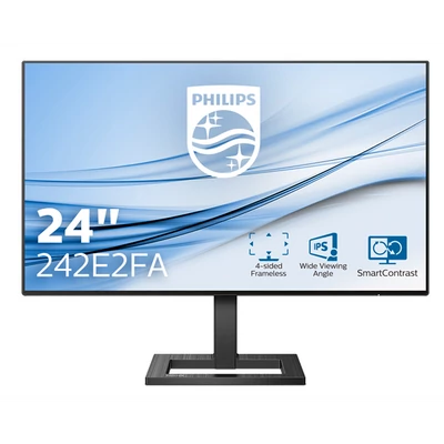 PHILIPS IPS monitor 23.8" 242E2FA, 1920x1080, 16:9, 300 cd/m2, 1ms, VGA/DisplayPort/HDMI, hangszóró