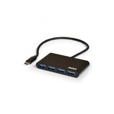 PORT DESIGNS-Port Connect HUB Type-C to 4xUSB 3.0 - szürke