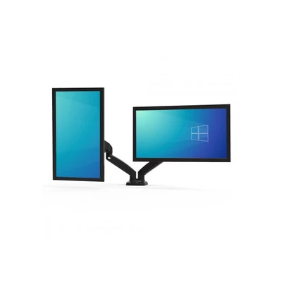 PORT DESIGNS-Port Connect Asztali monitor állvány - dupla, 75x75/100x100, 32"-ig, max 8 kg, forgatható, dönthető