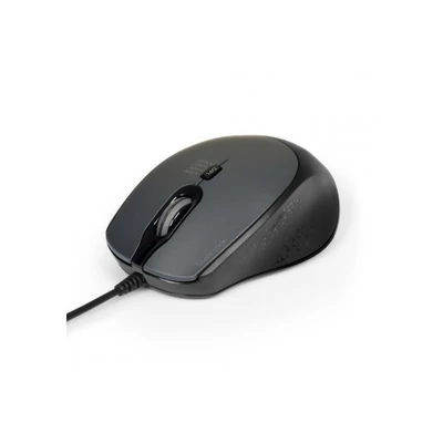 PORT DESIGNS Egér veztékes, silent, optikai, USB-C/USB, 1200/1600/2400 dpi, 1,6 m, fekete