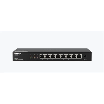 QNAP Switch 8x2500Mbps, Nem Menedzselhető, Asztali - QSW-1108-8T