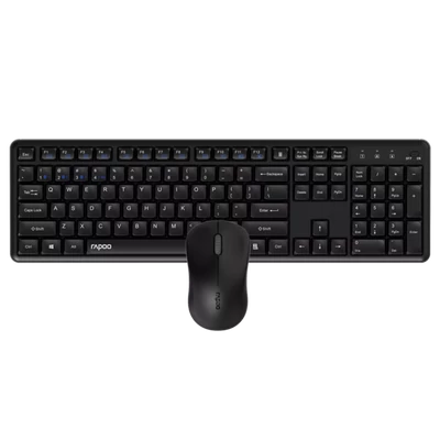 RAPOO 00229634, 8150M VEZETÉK NÉLKÜLI MULTI-MODE "SILENT" BILL. EGÉR SZETT FEKETE