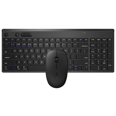 RAPOO 192502, MULTIMODE "8050T" BLUETOOTH + 2,4GHZ BILLENTYŰZET + EGÉR SZETT, FEKETE