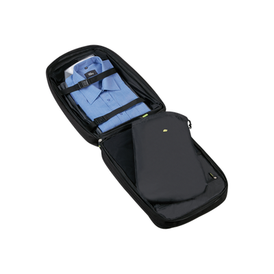 SAMSONITE Notebook hátizsák 140562-T061, TRAVEL BACKPACK 15.6" EXP (BLACK STEEL) -SECURIPAK