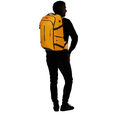 SAMSONITE Notebook hátizsák 142896-1924, TRAVEL BACKPACK S 38L 17.3" (YELLOW) -ECODIVER