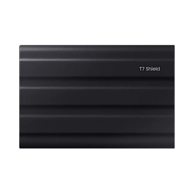 SAMSUNG Hordozható SSD T7 Shield, USB 3.2 Gen.2 (10Gbps), 1TB, Fekete