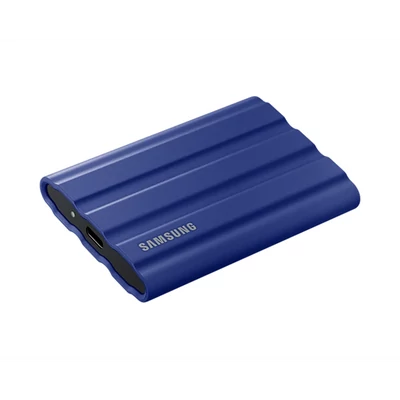 SAMSUNG Hordozható SSD T7 Shield, USB 3.2 Gen.2 (10Gbps), 1TB, Kék