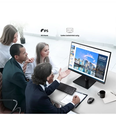 SAMSUNG IPS monitor 22" T45F, 1920x1080, 16:9, 250cd/m2, 5ms, DisplayPort/2xHDMI/2xUSB, Pivot