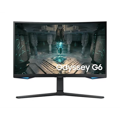 SAMSUNG Ívelt Gaming&Smart 240Hz VA monitor 32" G65B, 2560x1440, 16:9, 350cd/m2, 1ms, DP/2xHDMI/2xUSB/LAN/WiFi/BT, Pivot