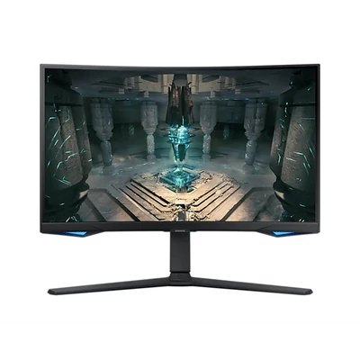 SAMSUNG Ívelt Gaming&Smart 240Hz VA monitor 32" G65B, 2560x1440, 16:9, 350cd/m2, 1ms, DP/2xHDMI/2xUSB/LAN/WiFi/BT, Pivot