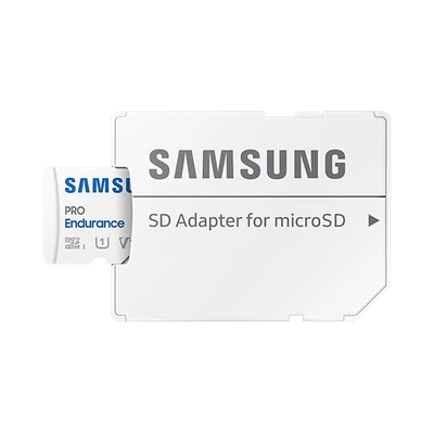 SAMSUNG Memóriakártya, PRO Endurance microSD kártya 32GB, CLASS 10, UHS-I (SDR104), + SD Adapter, R100/W30