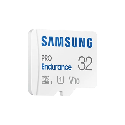 SAMSUNG Memóriakártya, PRO Endurance microSD kártya 32GB, CLASS 10, UHS-I (SDR104), + SD Adapter, R100/W30