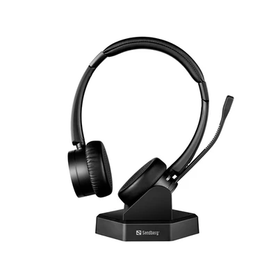 SANDBERG Fejhallgató mikrofonnal, Bluetooth Office Headset Pro+
