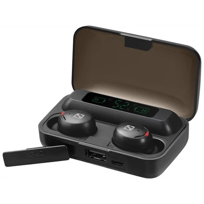 SANDBERG Füllhallgató, Bluetooth Earbuds + Powerbank
