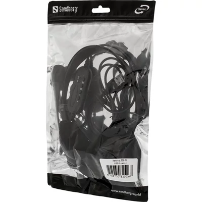 SANDBERG Headset mikrofonnal, Saver USB headset