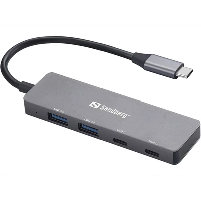 SANDBERG Hub és elosztó, USB-C to 2xUSB-A + 2xUSB-C Hub