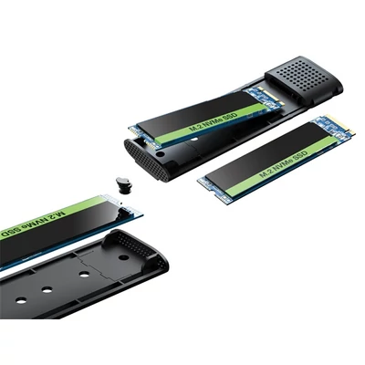 SANDBERG Merevlemez-tartozék, USB 3.2 Case for M.2+NVMe SSD