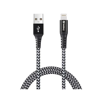 SANDBERG Töltőkábel, Survivor Lightning Cable 1M