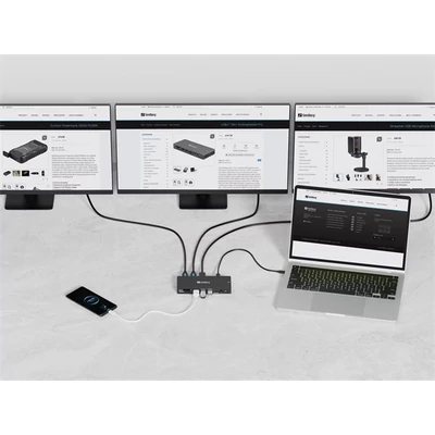 SANDBERG USB-C Dokkoló 13in1 DockingStation Pro