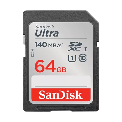 SANDISK 215415, SDXC ULTRA KÁRTYA 64GB, 140MB/s CL10 UHS-I