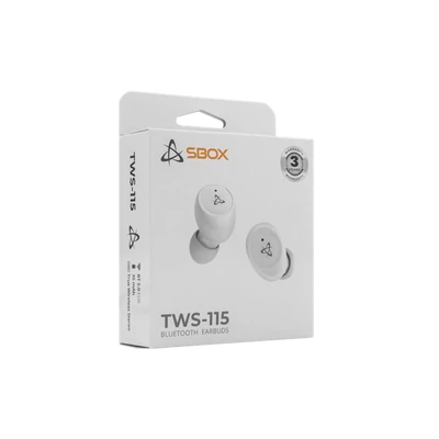 SBOX EARBUDS Headphones + microphone SBOX Bluetooth EB-TWS115 White