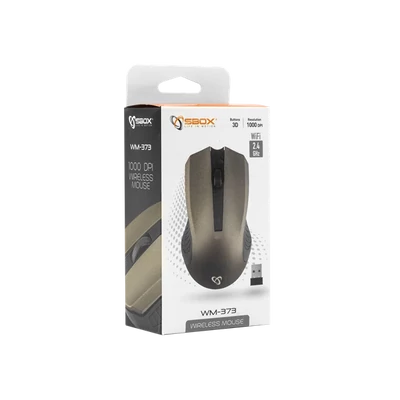 SBOX Egér, WIRELESS MOUSE, Grey