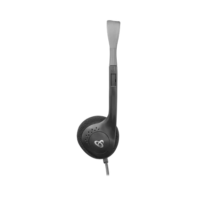 SBOX HS-707 Fejhallgató, HEADSET + MICROPHONE, Fekete