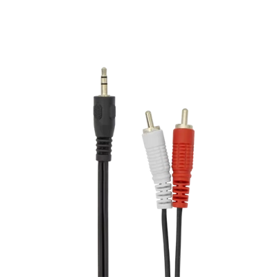 SBOX Kábel, AUDIO CABLE 3.5 mm Male -> 2 X RCA Male, 2 m