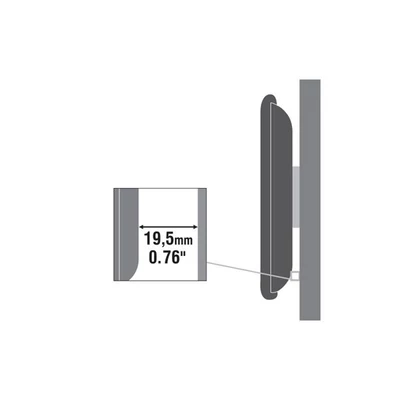 SBOX PLB-2264F 37"-70" fali konzol, fix, 600x400, max. 35 kg, fekete