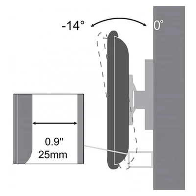 SBOX PLB-3422T fali konzol, dönthető, 23"-42", 200x200, max 35 kg