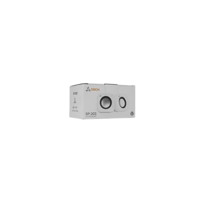 SBOX SP-203W HANGSZÓRÓ 2.0 fehér 2 x 2,2W 100Hz-20KHz W029863