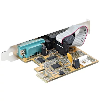 STARTECH 2xPCI-E Soros kártya to RS232 (DB9) Soros kártya Low Profile